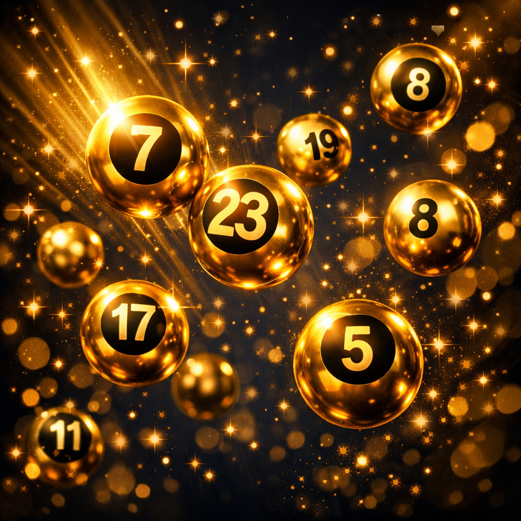 Goldene Lotteriekugeln